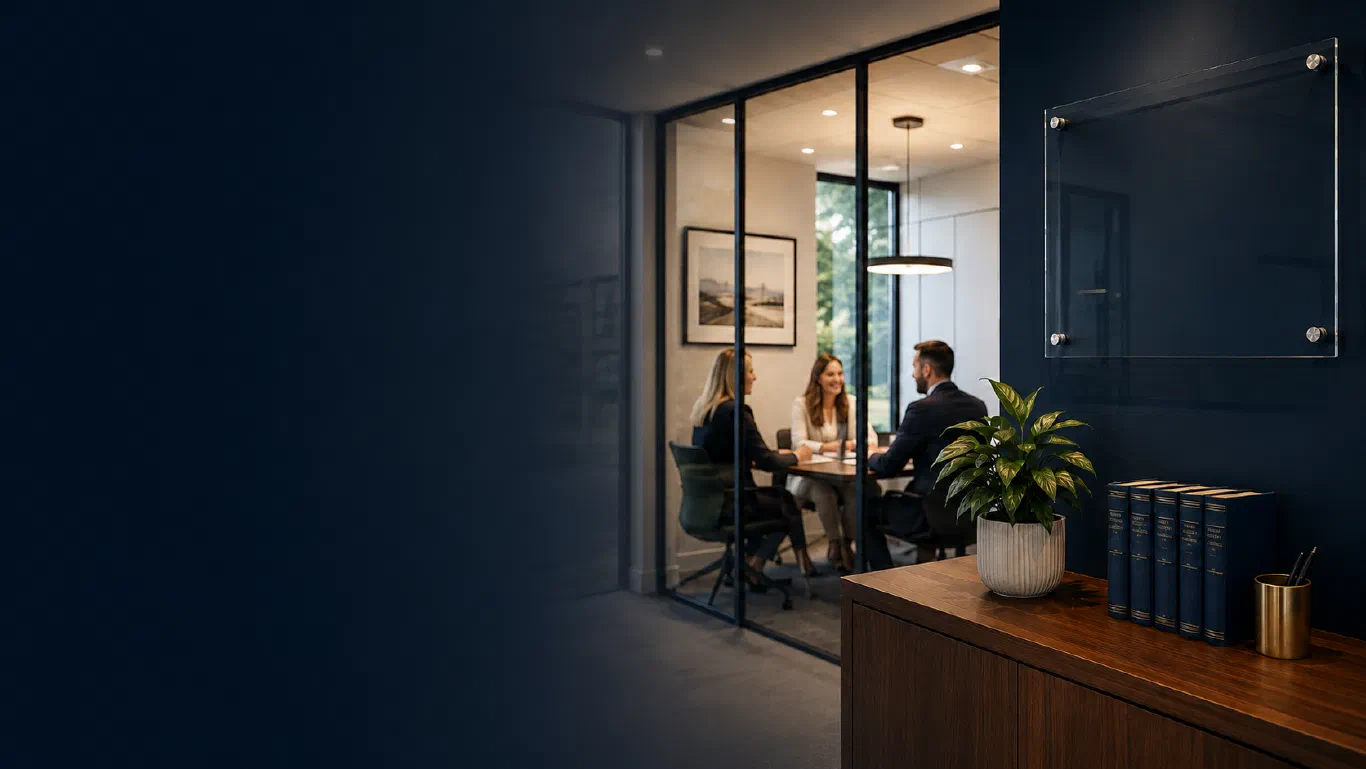 The Diligent Law Solicitors meeting room at our Kings Hill office in West Malling, Kent